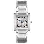 Cartier Tank Francaise Large White Roman Dial Ref 2302