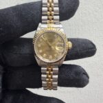 Rolex Datejust Lady Champagne Stick Dial on Jubilee Ref 69173