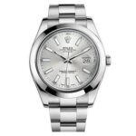 Rolex Datejust II Silver Stick Dial on Oyster Ref 116300 with New Style Card White  2017