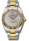 Rolex Datejust Silver Index Dial on Oyster Ref 126333 with New Style Card White  2019