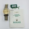 Rolex Datejust Champagne Stick Dial on D Link Jubilee Ref 16233 with Papers  1992 - Image 6