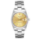 Rolex Oyster Perpetual Date Champagne Dial on Oyster Ref 15000 with Papers  1988