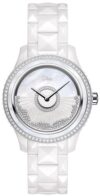 Christian Dior VIII Grand Bal Og White Ceramic Diamond Dial on Ceramic Ref CD124BE4 with Papers