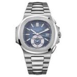 Patek Philippe Nautilus Blue Dial on Bracelet Ref 5980/1A-001 with Papers  2008