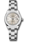 Rolex Datejust Lady Silver Index Dial on Oyster Ref 279160