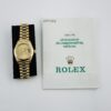 Rolex Datejust Lady President Champagne Stick Dial on President Ref 69178 with Papers  1996 - Image 6