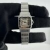 Cartier Santos Galbee Small White Roman Dial Ref 1565 - Image 2