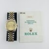 Rolex Datejust Champagne Diamond Dial on Jubilee Ref 16233 with Papers  1994 - Image 6