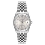 Rolex Datejust Silver Stick Dial on D Link Jubilee Ref 68274 with Papers  1991