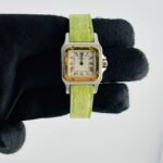 Cartier Santos Ivory Roman Dial on Leather Ref W200124D/1567