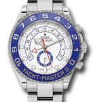 Rolex Yacht-Master II Matt White Dial on Oyster Ref 116680 with New Style Card Green  2021