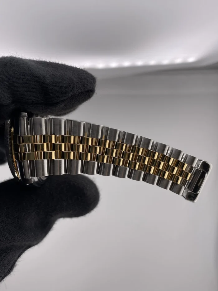 Rolex Datejust Champagne Stick Dial on D-Link Jubilee Bracelet Ref. 16013 - Image 5