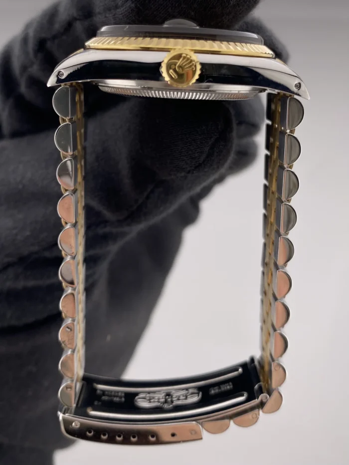 Rolex Datejust Champagne Stick Dial on D-Link Jubilee Bracelet Ref. 16013 - Image 6