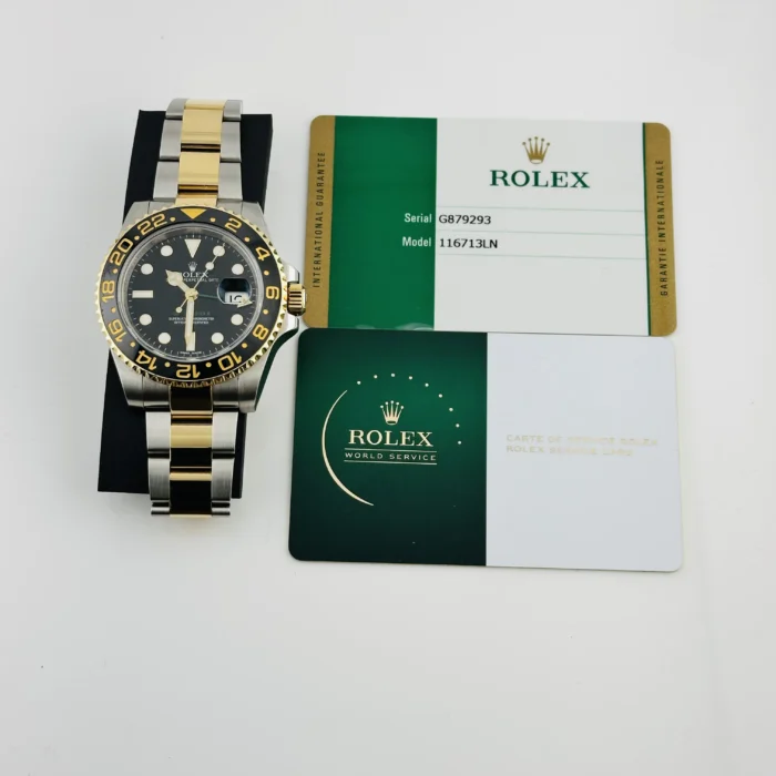 Rolex GMT-Master II Black Dial on Oyster Ref. 116713LN with New Style Card (White) 2015 - Image 7