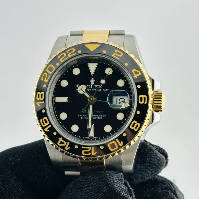 Rolex GMT-Master II Black Dial on Oyster Ref. 116713LN with New Style Card (White) 2015 - Image 3