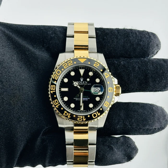 Rolex GMT-Master II Black Dial on Oyster Ref. 116713LN with New Style Card (White) 2015 - Image 2