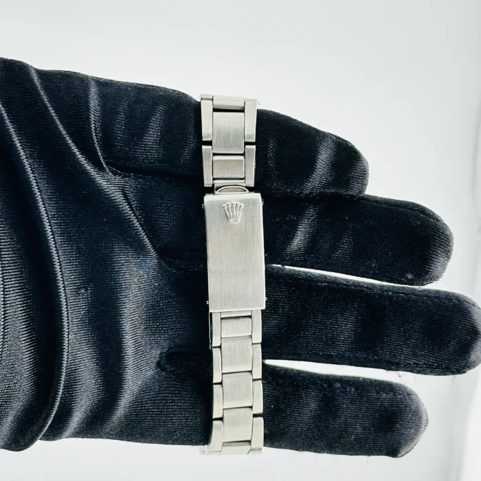 Rolex Air-King Silver Dial on Folded Oyster Ref. 5500 with Papers 1977 - Image 4