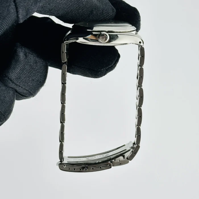 Rolex Air-King Silver Dial on Folded Oyster Ref. 5500 with Papers 1977 - Image 6