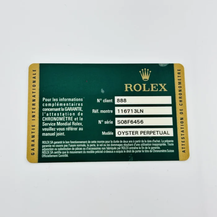 Rolex GMT-Master II Black Dial on Oyster Ref. 116713LN with Card (Old Green) 2014 - Image 7