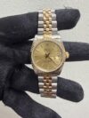 Rolex Datejust Champagne Stick Dial on Jubilee Ref 68273 with Papers  1991 - Image 2