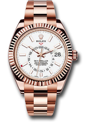 19043448_oq0fwy78evpmh1htk0v0wvki3c7o.jpg Rolex SkyDweller White Dial on Oyster Ref 326935 with New Style Card White 2019 - Image 1
