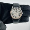 Cartier Ronde Solo Silver Roman Dial on Leather Ref 3939/WSRN0021 - Image 2