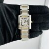 Cartier Tank Francaise Silver Roman Dial on 2 Tone Ref 2302 - Image 2