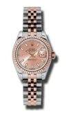 Rolex Datejust Lady Pink Stick Dial on D Link Jubilee Ref 179171 with Card Old Green  2015