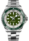 Breitling Superocean Automatic Green Dial on Bracelet Ref A17376A31L1A1 with Card  2025