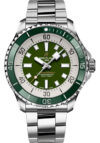 Breitling Superocean Automatic Green Dial on Bracelet Ref A17376A31L1A1 with Card  2025