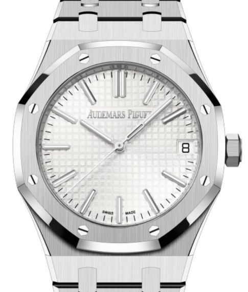 19043543_8wxzom3psp0kyjptineazcrw0jit.jpg Audemars Piguet Royal Oak Selfwinding "50th Anniversary" Silver Dial on Bracelet Ref 15510ST.OO.1320ST.03 with Card 2022 - Image 1