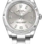 Rolex Air-King Silver Dial on Oyster Ref 114210 with Card Old Green  2008