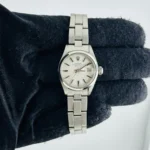 Rolex Oyster Perpetual Date Silver  Dial on Folded Oyster Ref 6917