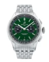 Breitling Premier B01 Green Dial on Bracelet Ref AB0118 with Card  2019