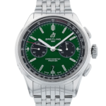 Breitling Premier B01 Green Dial on Bracelet Ref AB0118 with Card  2019