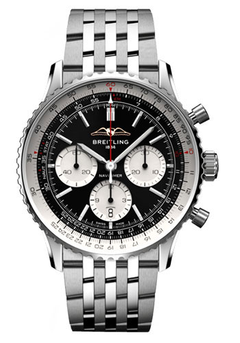 19043572_umcwyeagyizui7u4o8t2jkqz1d7k.jpg Breitling Navitimer B01 Chronograph Black Dial on Bracelet Ref AB0138211B1A1 with Card 2024 - Image 1