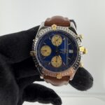 Breitling Chronomat Blue Dial on Leather Ref B13050.1