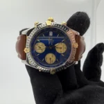 Breitling Chronomat Blue Dial on Leather Ref B13050.1