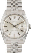Rolex Datejust Silver Dial on Jubilee Folded Ref 1600