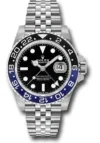 Rolex GMT-Master II Batgirl Black Dial on Jubilee Ref 126710BLNR with New Style Card Green  2024