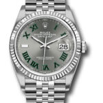 Rolex Datejust 36 Slate Roman Dial on Jubilee Ref 126234 with New Style Card Green  2026