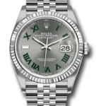 Rolex Datejust 36 Slate Roman Dial on Jubilee Ref 126234 with New Style Card Green  2026