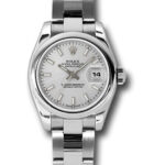 Rolex Datejust Lady Silver Index Dial on Oyster Ref 179160 with Card Old Green  2007