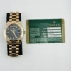 Rolex Day-Date Black Index Dial on President Ref 218235 with Card Old Green  2012 - Image 6