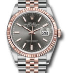 Rolex Datejust Dark Rhodium Index Dial on Jubilee Ref 126231 with New Style Card Green  2020