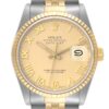 Rolex Datejust Champagne Roman Dial on D Link Jubilee Ref 16233