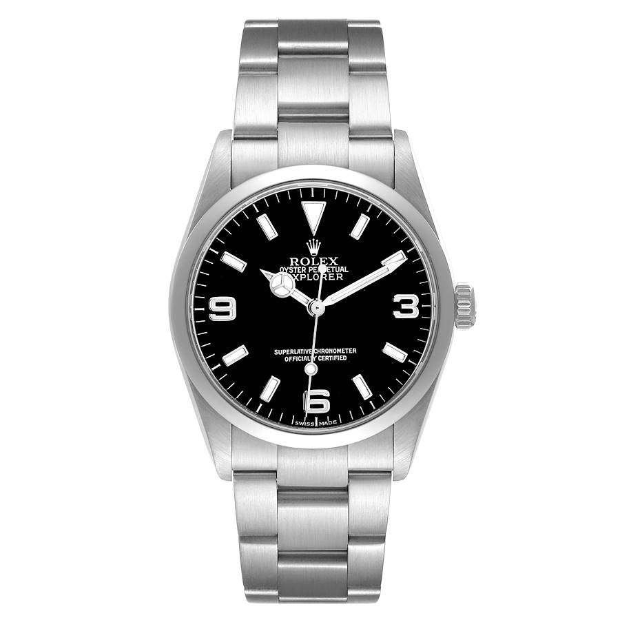 19043707_aoxsldlzg6spcjsiyvythptgmaho.jpg Rolex Explorer I Black Dial on Oyster Ref 114270 - Image 1