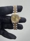 Rolex Datejust Lady Champagne Diamond Dial on Jubilee Ref 69173 with Papers  1990 - Image 2