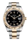 Rolex Datejust II Black Arabic Dial on Oyster Ref 116333 with New Style Card White  2016