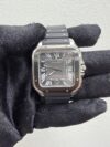 Cartier Santos de Cartier Large Gray Dial on Bracelet Ref WSSA0037 with Card - Image 2